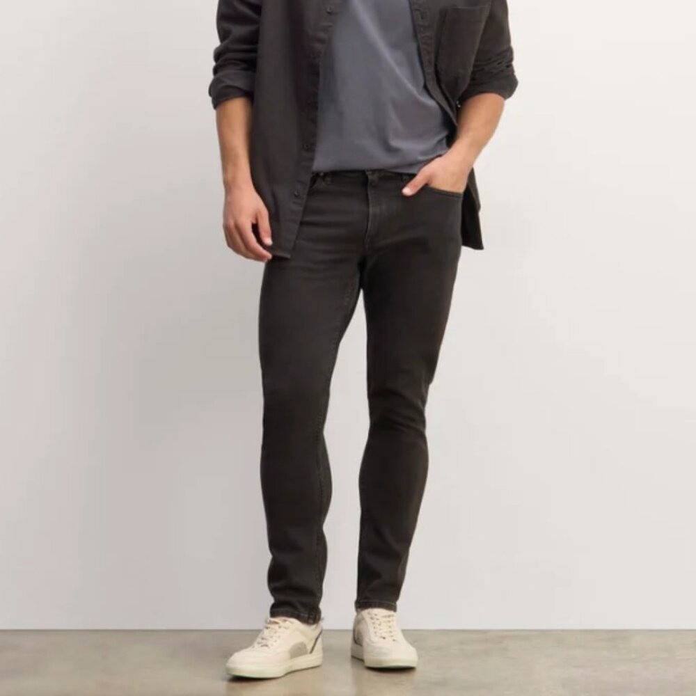Everlane‎ Slim Fit Denim Jeans Washed Black 34x32